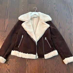Banana republic brown suede jacket